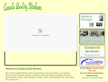Tablet Screenshot of cassolakitchens.com.au